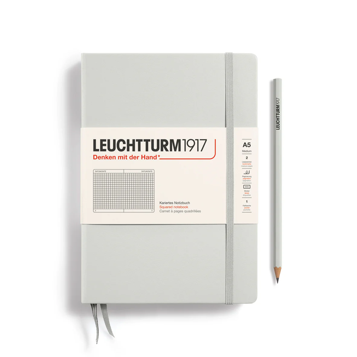 LEUCHTTURM1917 Hardcover Medium A5 Notebook Squared - Image 9