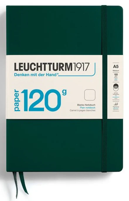LEUCHTTURM1917 Hardcover Notebook Dotted 120G Edition Medium A5 - Forest