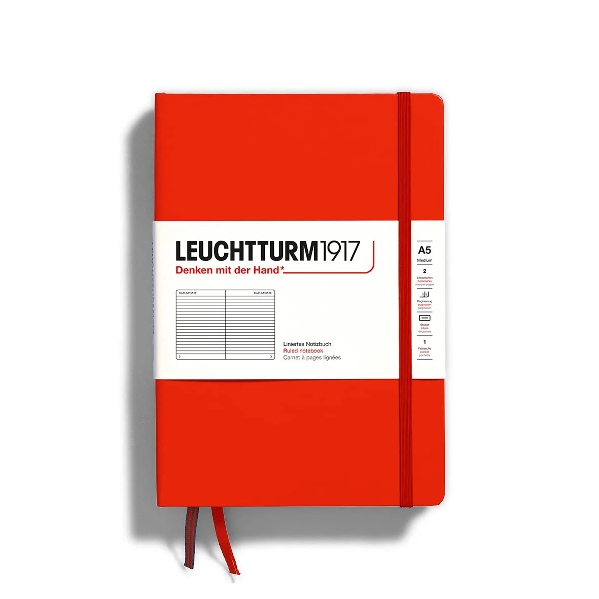 LEUCHTTURM1917 Medium (A5) Hardcover Notebook - Ruled - Image 3