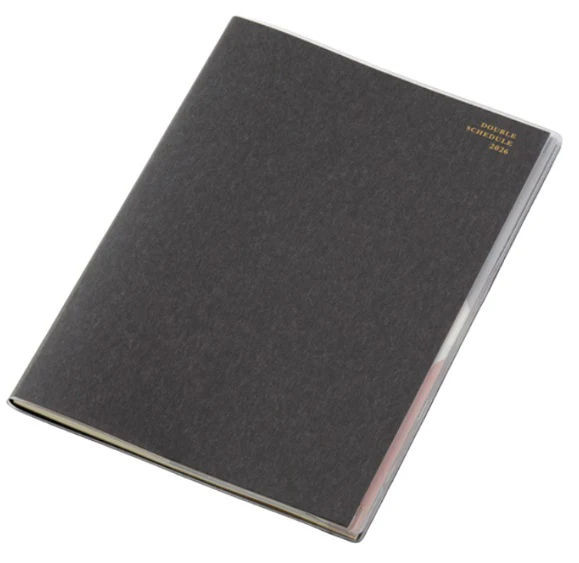 Midori Double Schedule 2026 - Black - B6