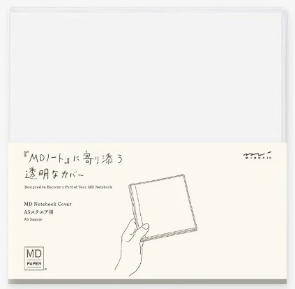 Midori MD Clear Notebook Cover - A5 Square