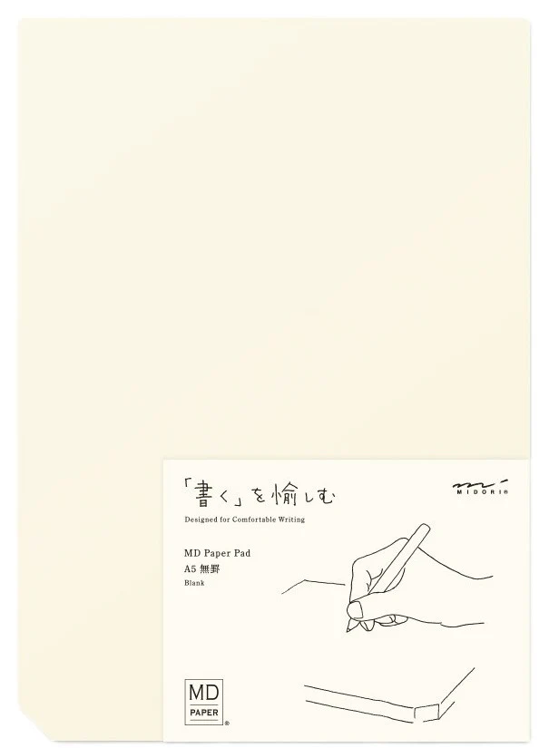 Midori MD Paper Pad - A5 Blank