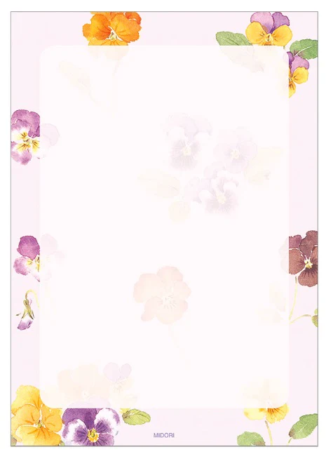 Midori Memo Pad Flower A6 - Image 2