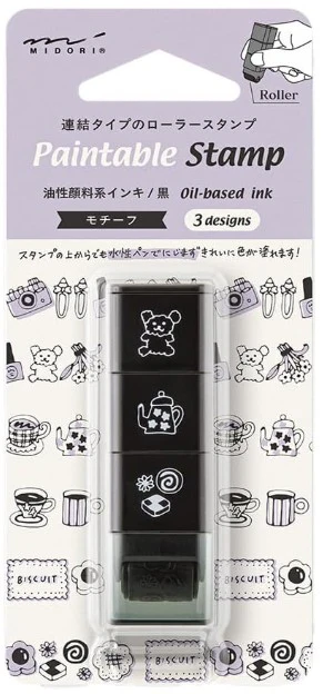 Midori Paintable Stamp Roller - Motif