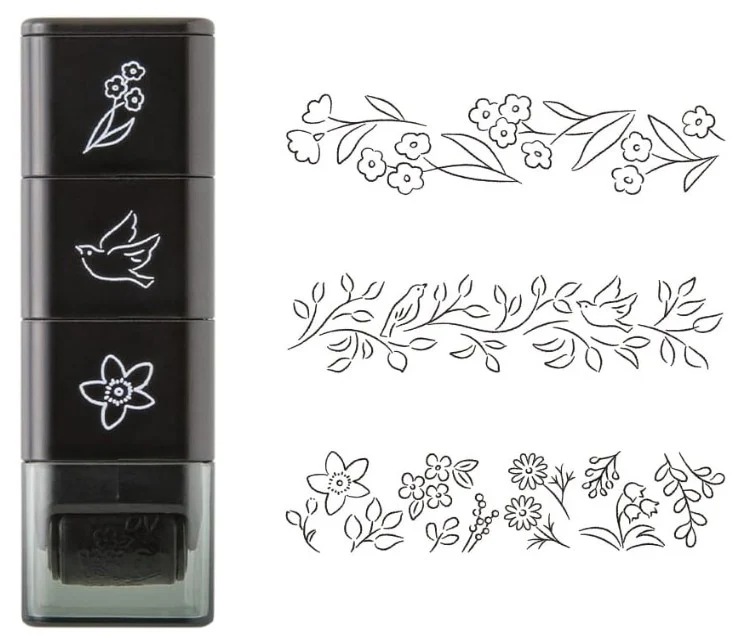 Midori Paintable Stamp Roller - Plant - Image 2
