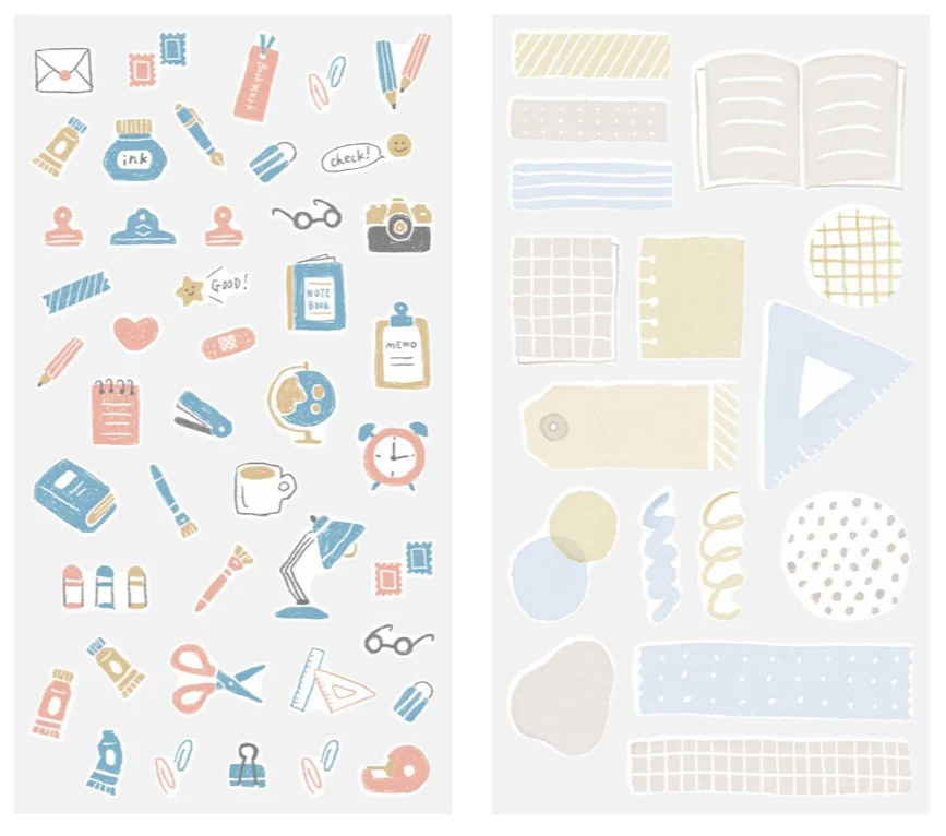 Midori Stickers – Two Sheets Stationery - Image 2