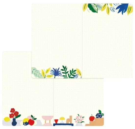 Midori Yuru Log Notebook B6 - Motif Textile - Image 2