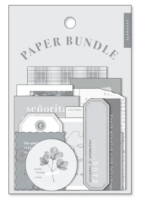 Mind Wave Paper Bundle Sticker – Grey