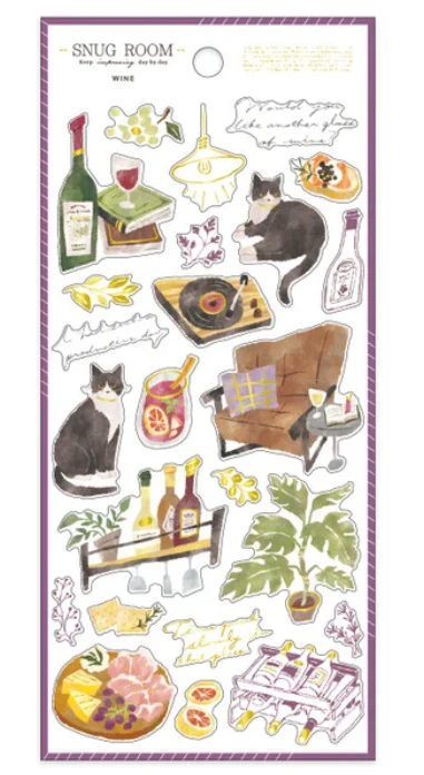 Mind Wave Snug Room  Stickers – Wine
