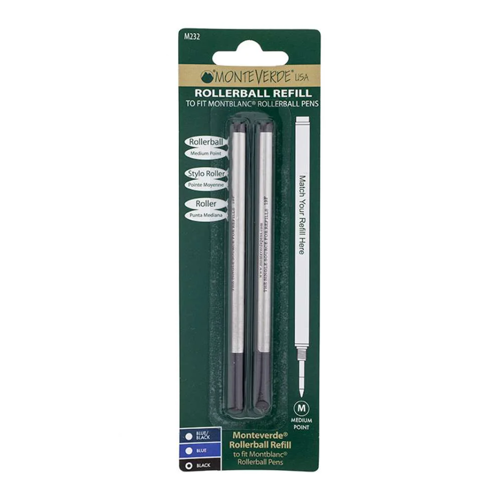 Monteverde USA Rollerball Refills  to fit Montblanc® Pens- Medium (2 pcs) - Image 2