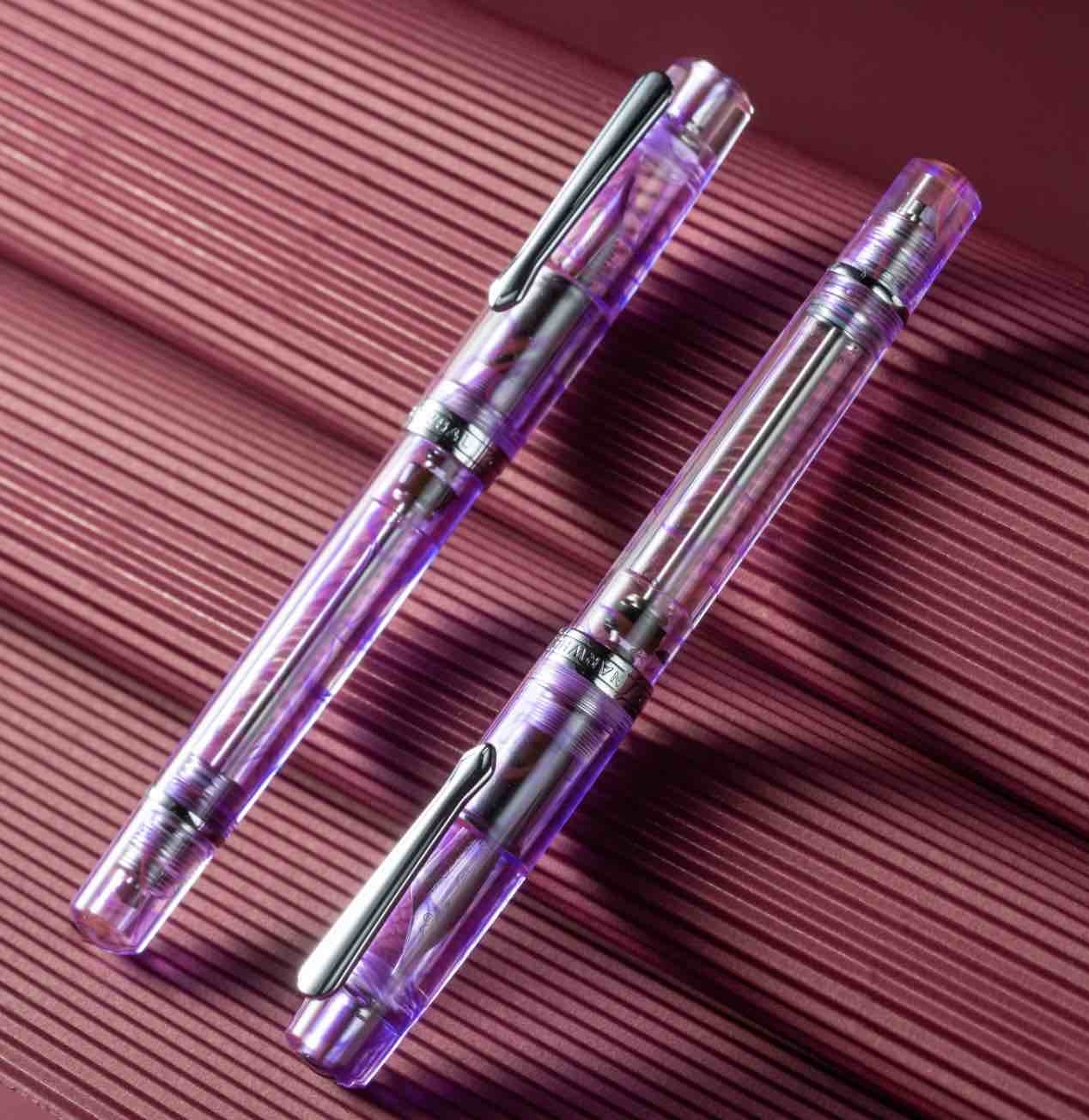 Nahvalur (Narwhal) Original Plus Melacara Purple Fountain Pen - Image 2