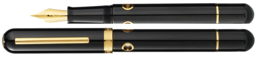 Nahvalur Nautilus Cephalopod Gold Ebonite Fountain Pen