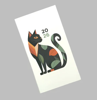 PBI Annual Agenda 2026 Mini - Geometric Cat