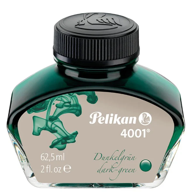 Pelikan 4001 Fountain Pen Ink 62.5ML - Dark Green