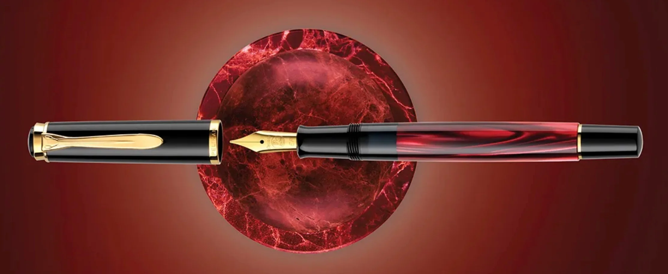 Pelikan Classic M200 Marbled Red Special Edition - Image 2
