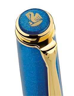 Pelikan Classic M200 Special Edition Fountain Pen - Golden Lapis - Image 2