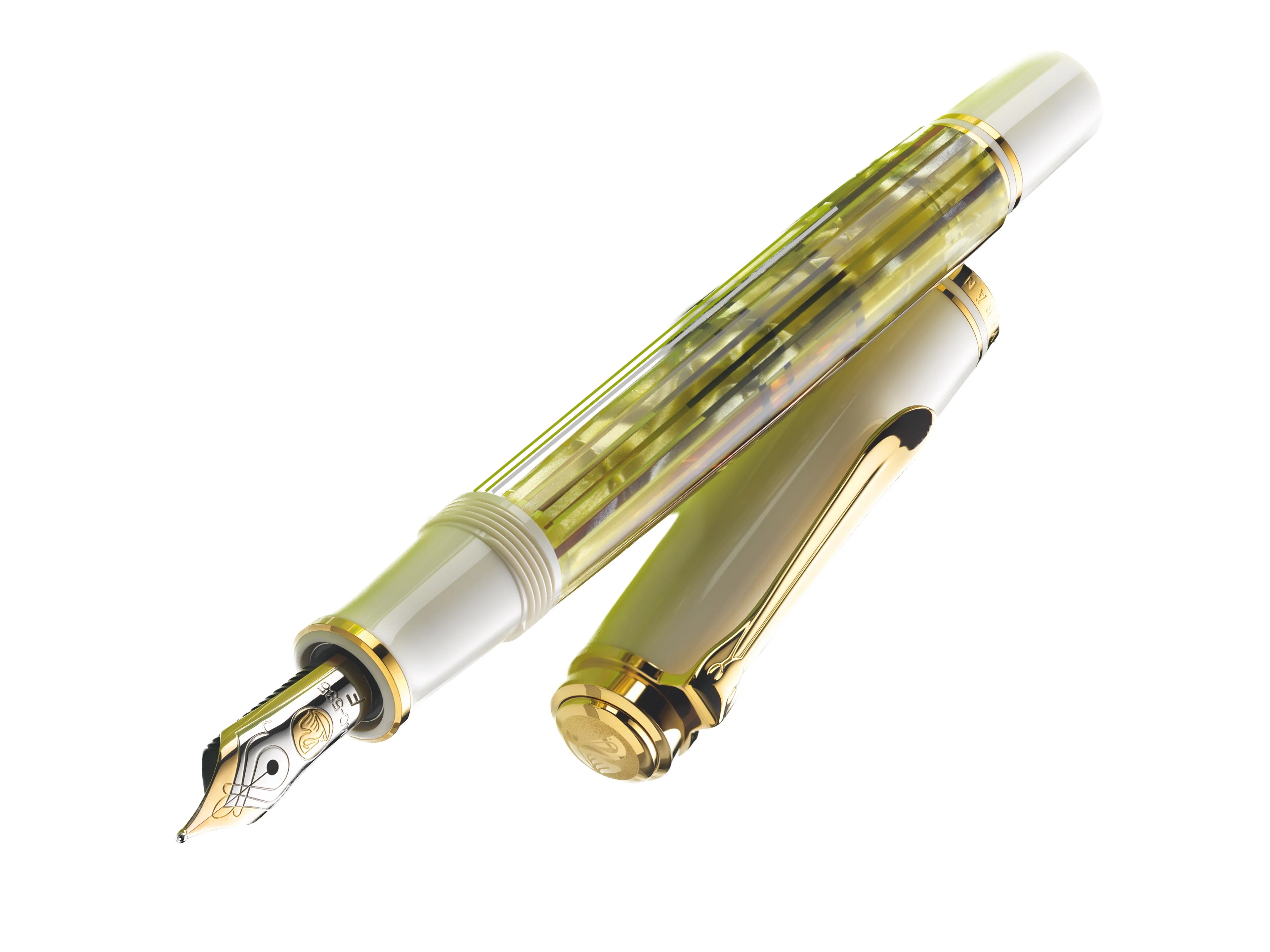 Pelikan Souverän M400 Tortoiseshell-White 14kt Fountain Pen - Image 2