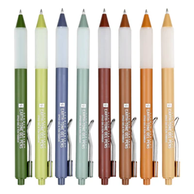 Peter Pauper Press - Earth-Tone Gel Pens – Set of 8 - Image 2