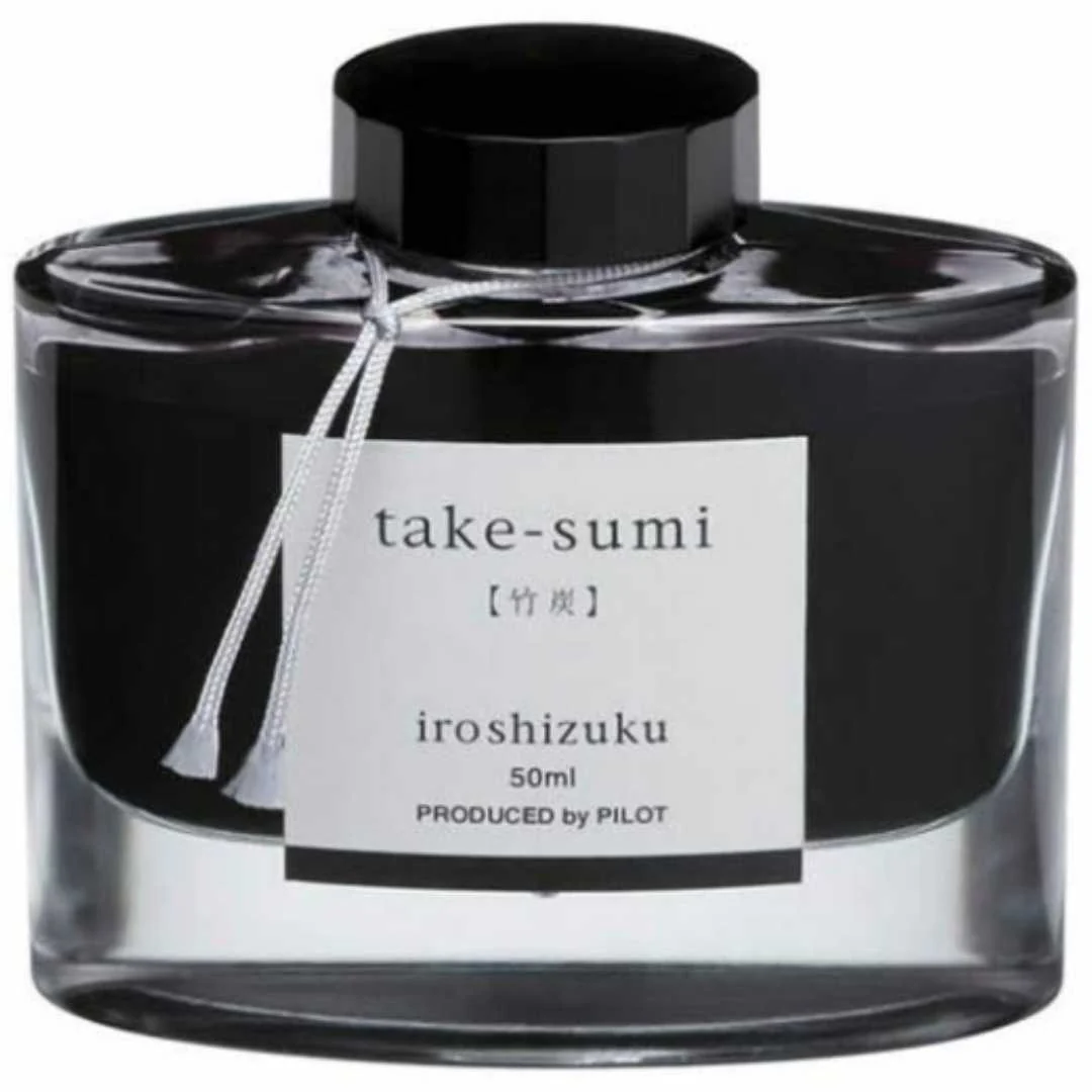 Pilot Iroshizuku Fountain Pen Ink - Bamboo Charcoal (take-sumi)