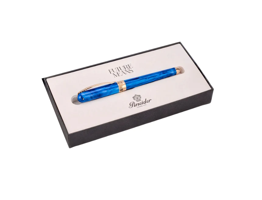 Pineider Avatar UR Deluxe Neptune Blue 14kt