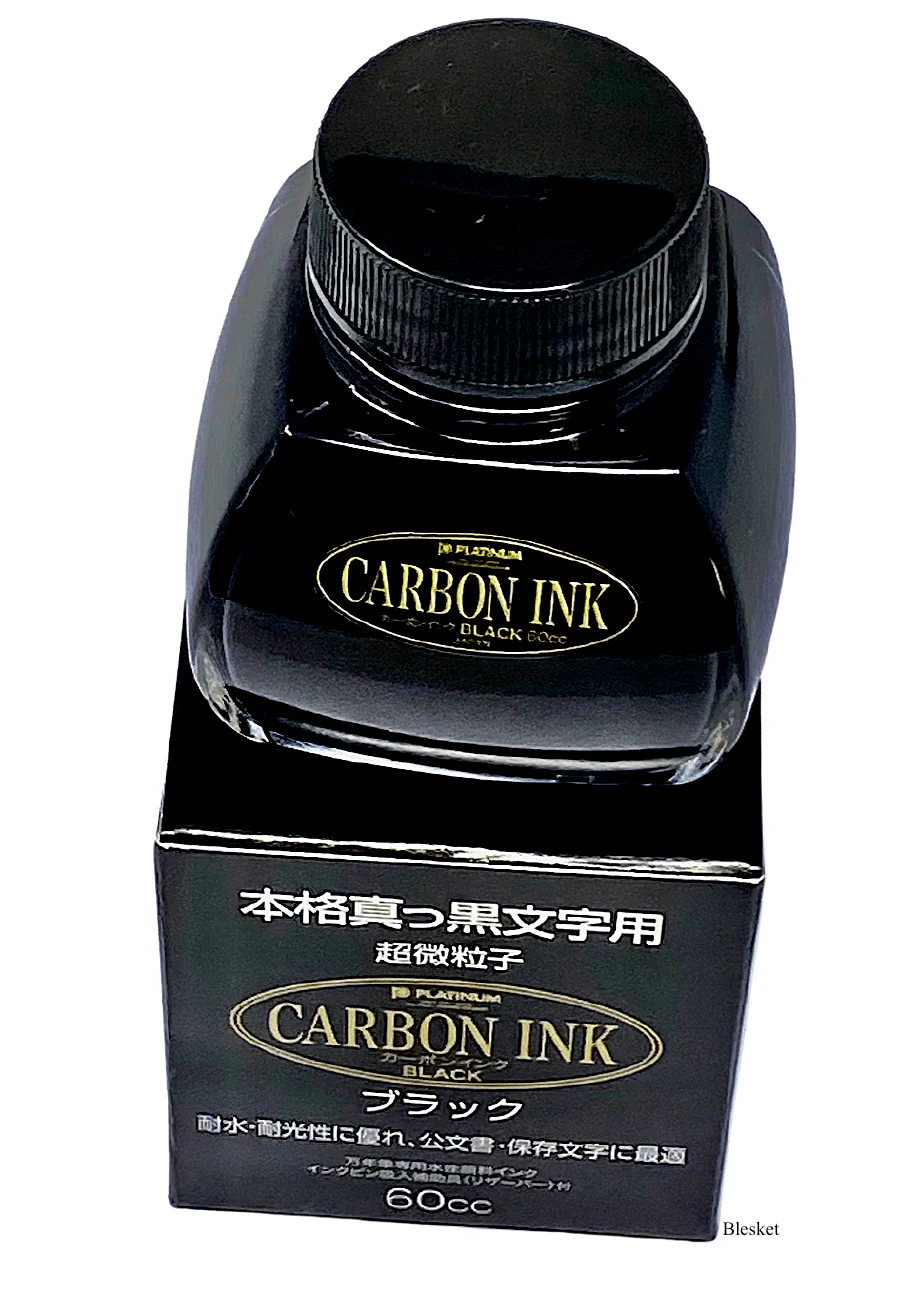 Platinum Ink Bottle Carbon Black 60cc - Image 2