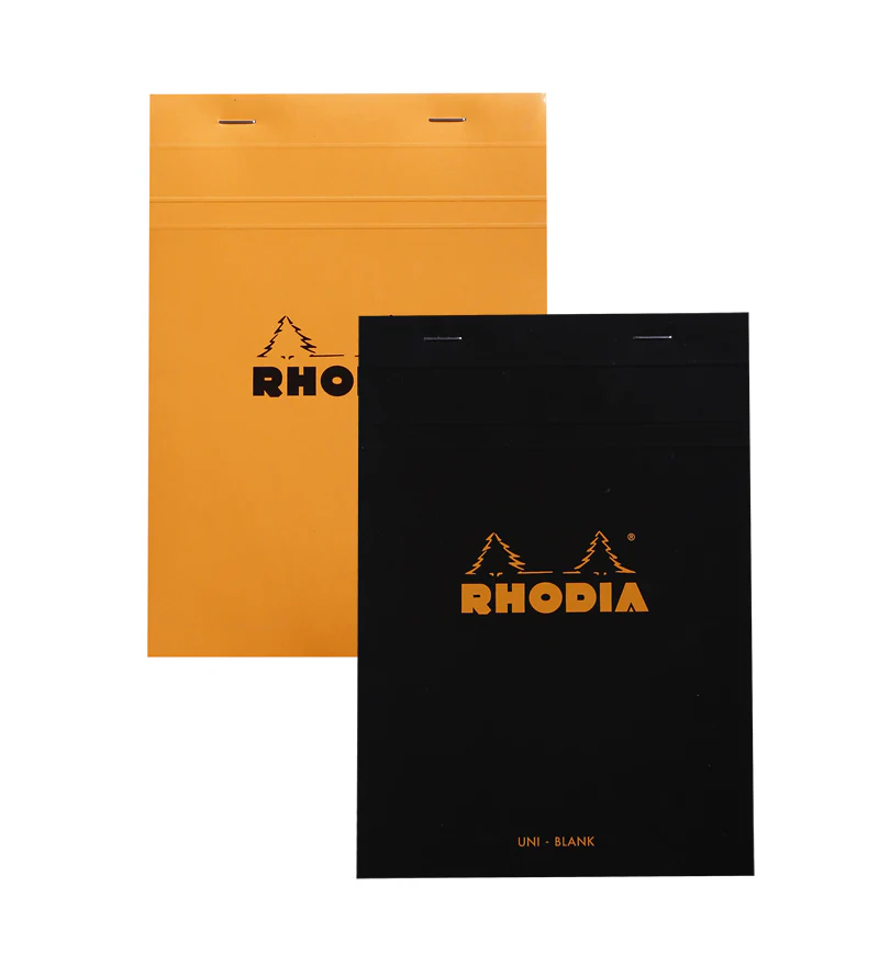 Rhodia A5 Stapled Notepad Blank #16