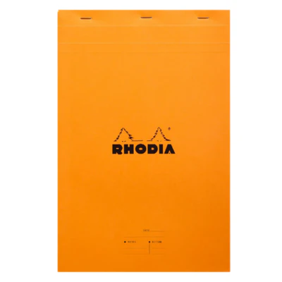 Rhodia Stapled Notepad No.19 Dotted - Orange A4+