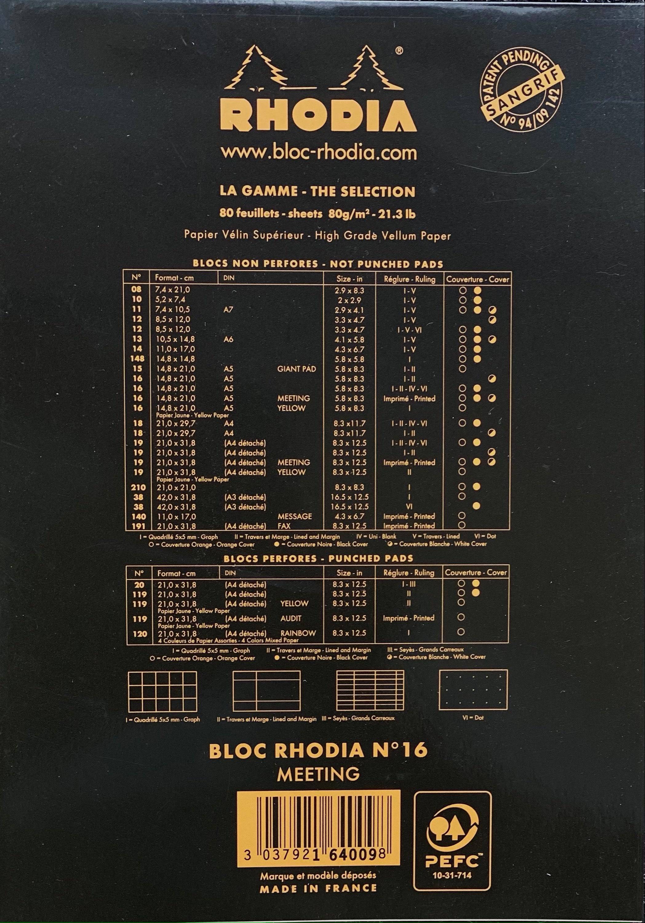 Rhodia Wirebound Meeting Book A5 Lined - Image 3