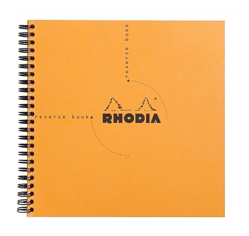 Rhodia Wirebound Reverse Book - Squared/graph - Image 2