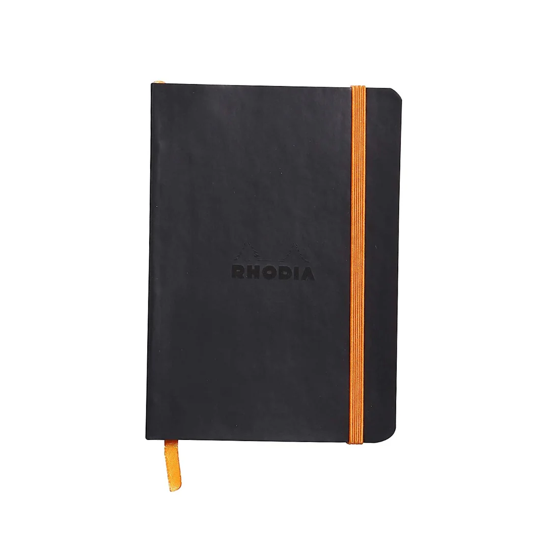 Rhodiarama Soft cover notebook A5 Lined - Black