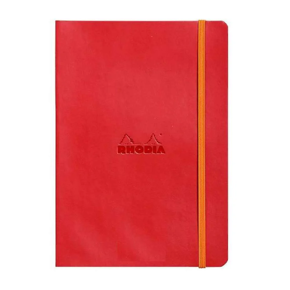 Rhodiarama Softcover Notebook A5 Lined - Poppy