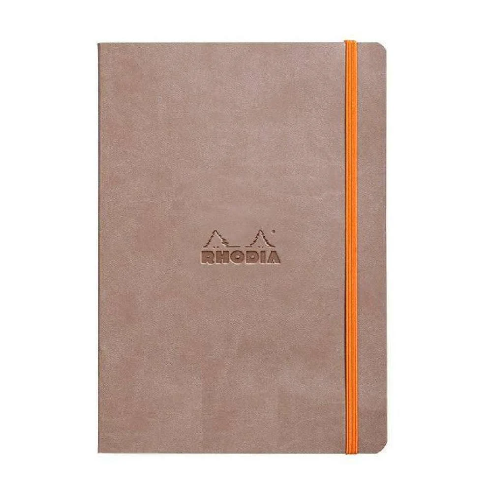 Rhodiarama Softcover Notebook A5 Lined - Taupe