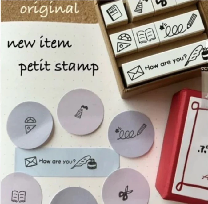 SANBY Stamp Studio Petit Icon Stamp Set 8 Piece Set - Stationery - Image 2