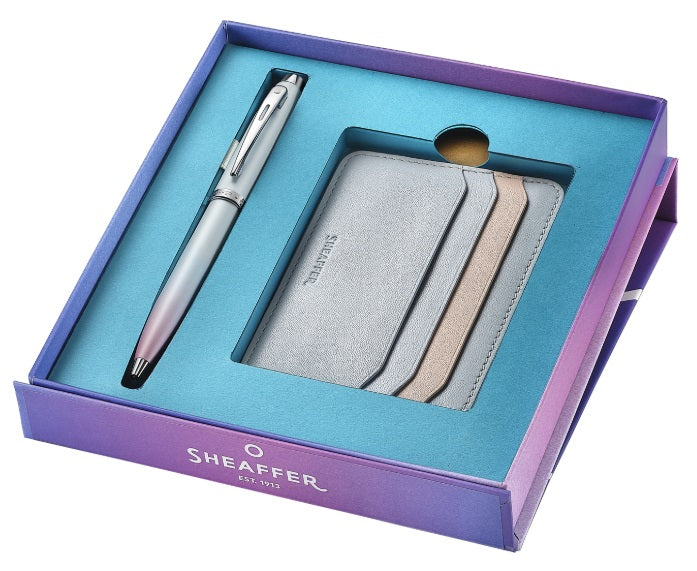Sheaffer 100 Expressions Pearlised Ballpoint Pen and Credit Card Holder Gift Set