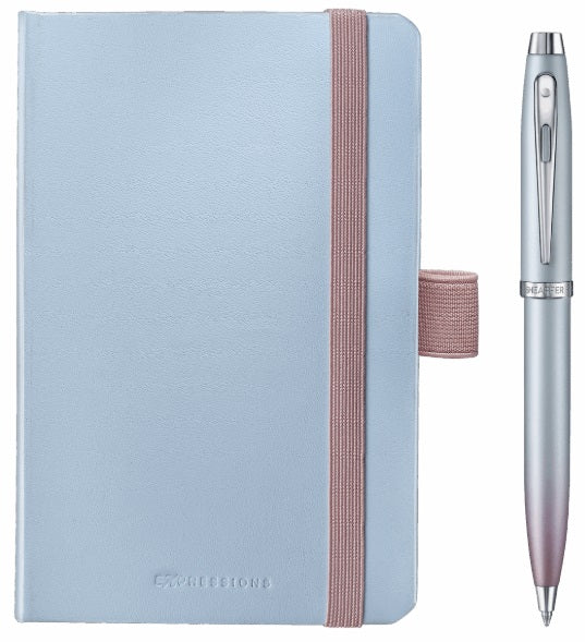 Sheaffer 100 Expressions Pearlised Ballpoint Pen and Small Notebook Gift Set - Image 2