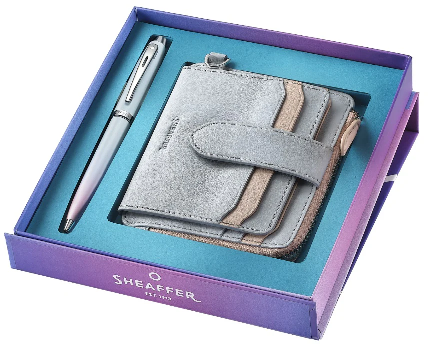 Sheaffer 100 Expressions Pearlised Ballpoint Pen and Wallet Gift Set