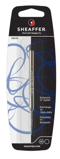 Sheaffer Ballpoint Refill "K" Style in Blister Card M