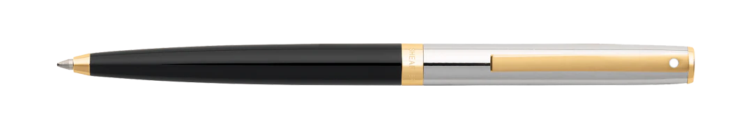 Sheaffer Sagaris Ballpoint Pen - Black with Chrome Cap