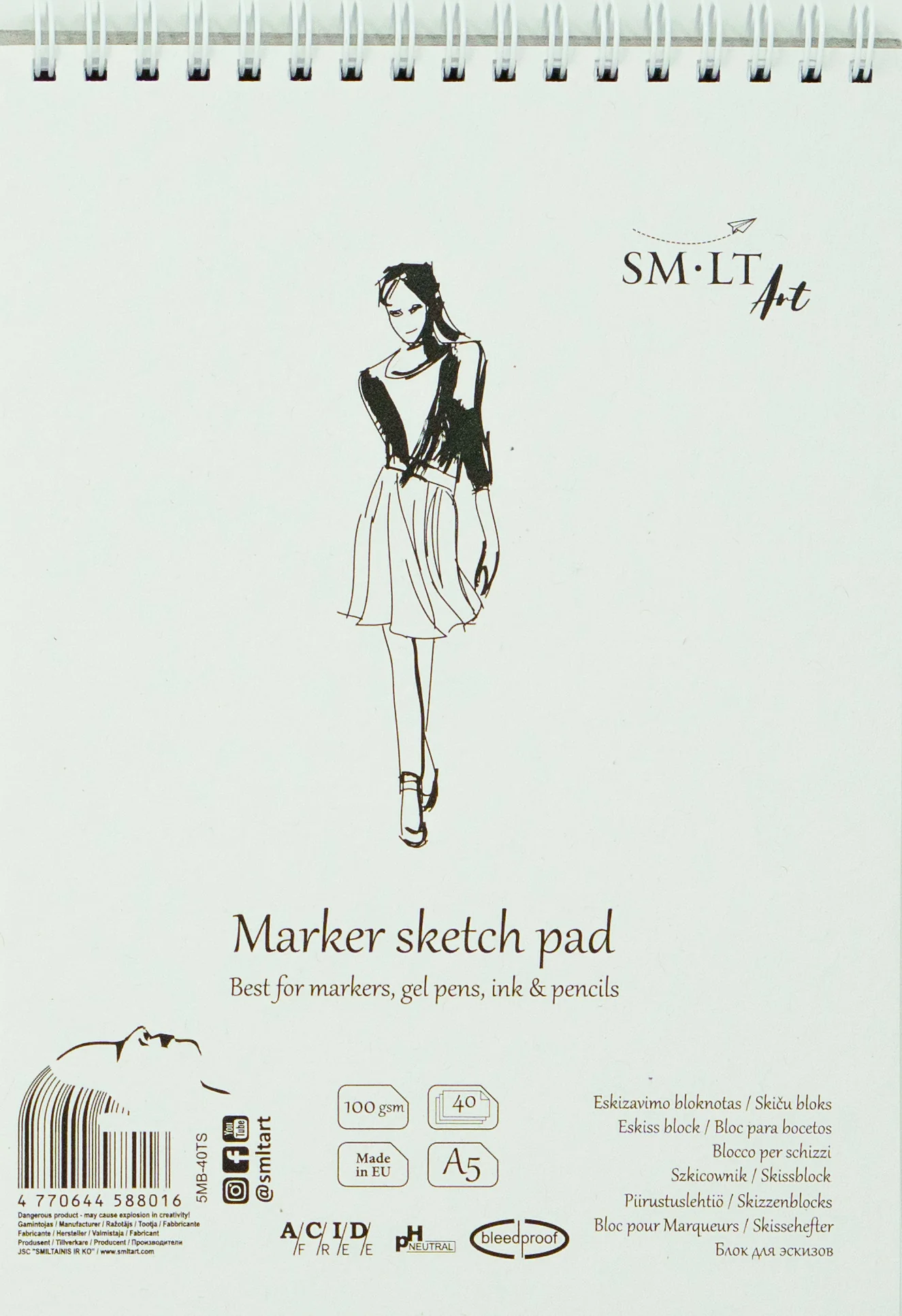 SM-LT Authentic Marker Sketch Pad A5