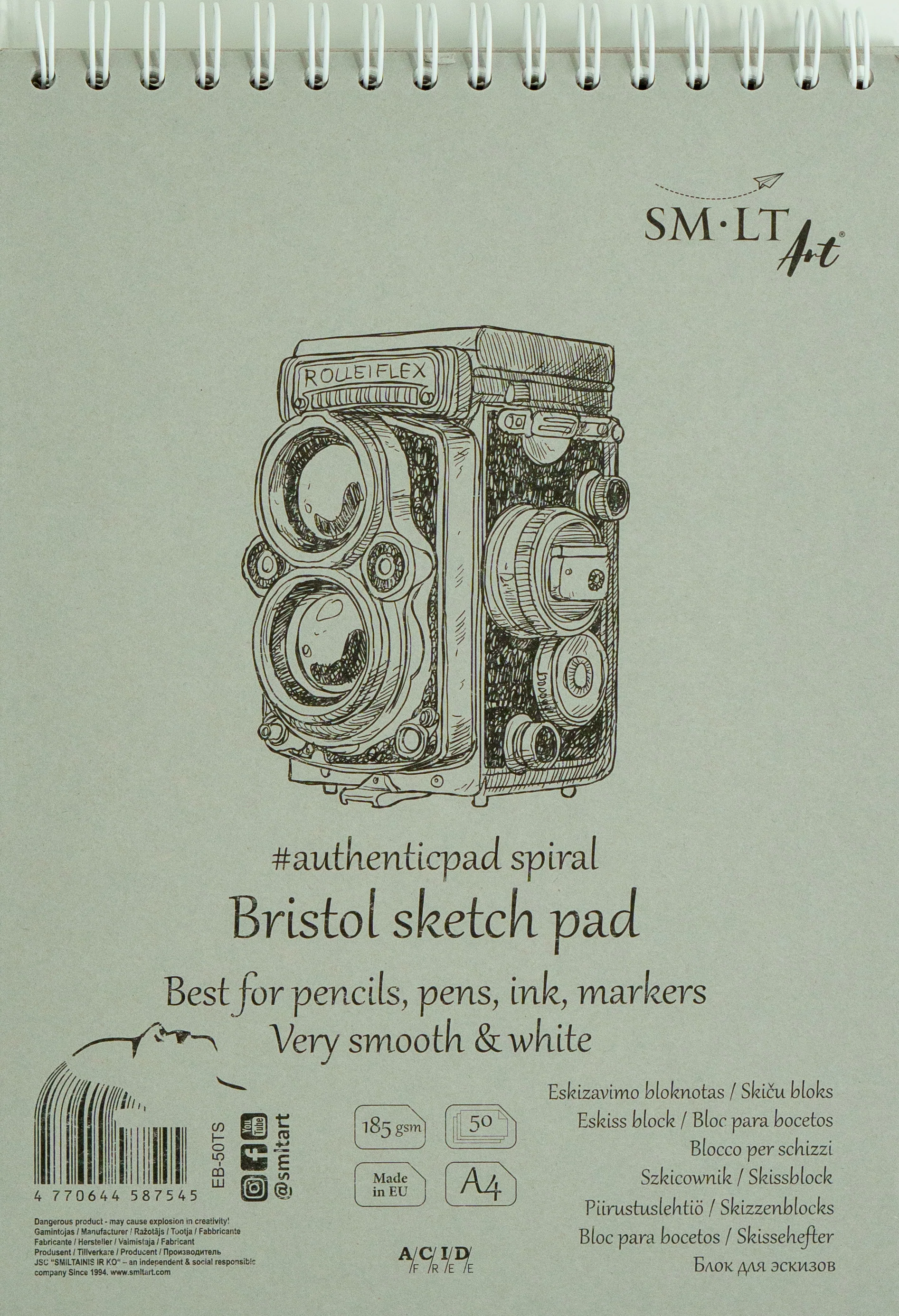 SM-LT Sketch pads Authentic Bristol A4