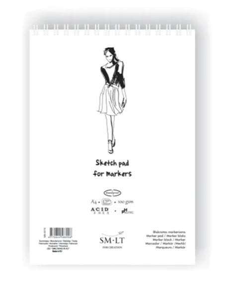 SM-LT Spiral Authentic Pad For Markers A4