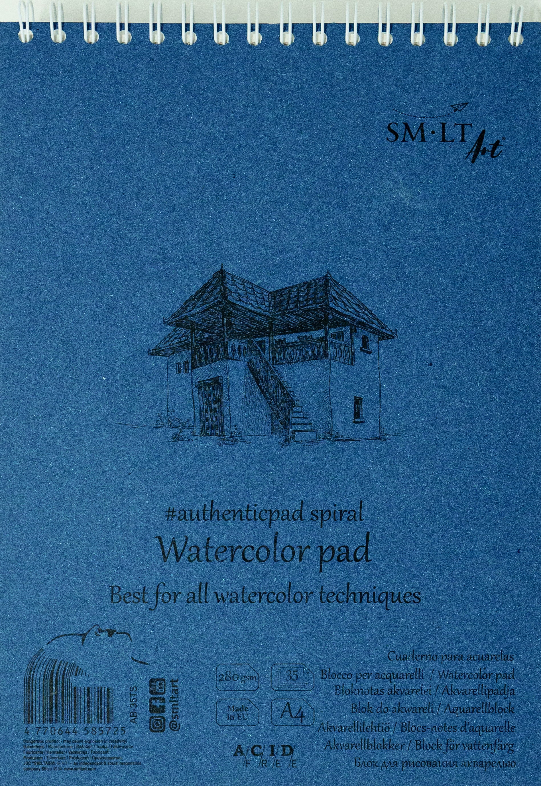 SM-LT Watercolor Pads Authentic - Spiral Bound