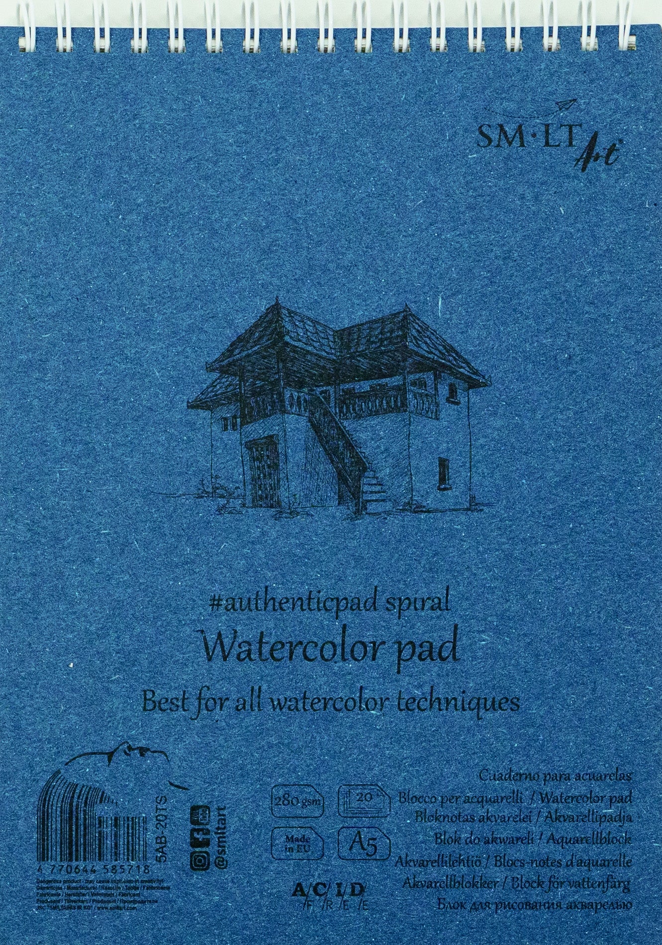 SM-LT Watercolor Pads Authentic - Spiral Bound - Image 2