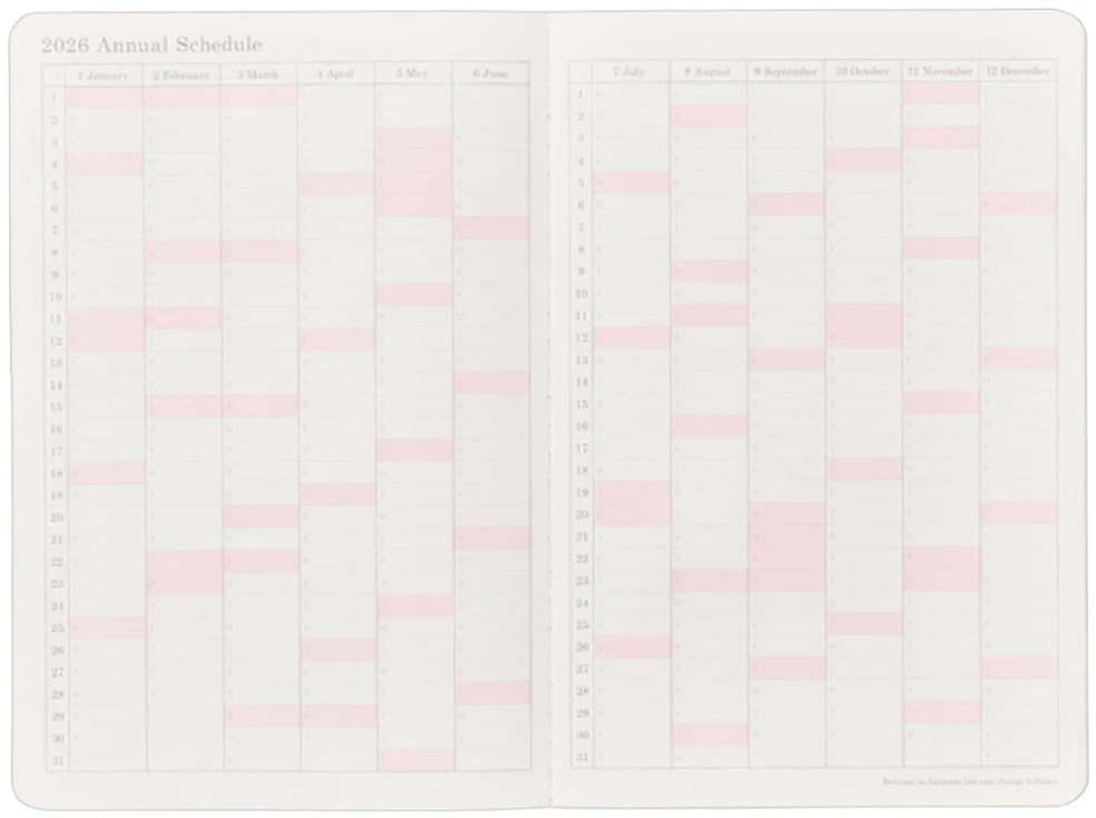 Stalogy Slim Monthly 2026 Diary B6 – Gray - Image 3