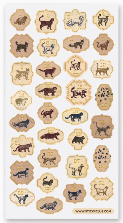 STICKII Daily Cats Sticker Sheet