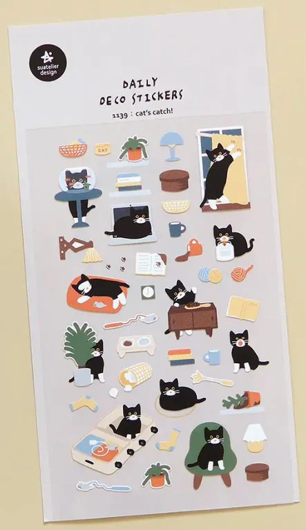 Suatelier Design Stickers – Cat's Catch!