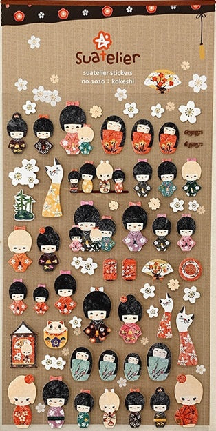 Suatelier Design Stickers – Kokeshi