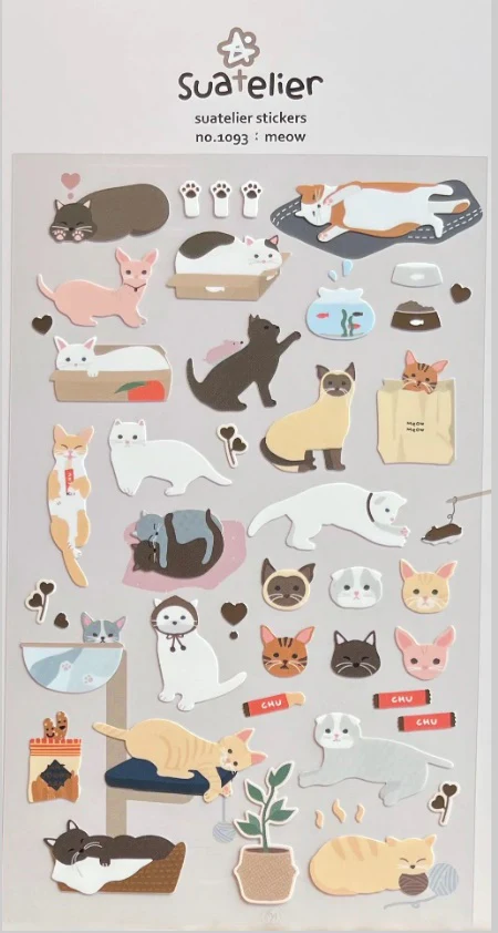 Suatelier Design Stickers – Meow