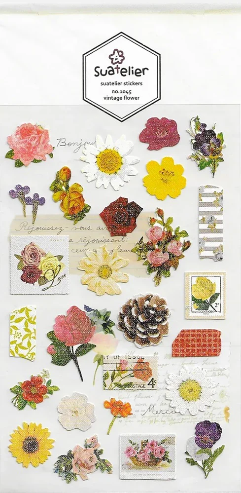 Suatelier Design Stickers – Vintage Flower
