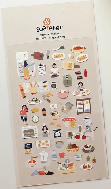 Suatelier Design Stickers – Vlog Cooking